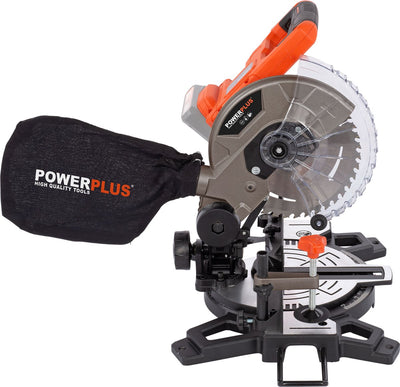Scie à tronçonner et à onglet Powerplus dual power powdp2550 - 20v - ø210mm - excl. batterie et chargeur