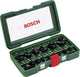 Fraises à bois Bosch - tige � 8 mm - 15 pièces - convient à toutes les marques