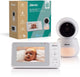 Babyphone Alecto avec caméra - dvm2043 - écran 4,3 pouces - télécommande - extensible à 4 caméras - veilleuse - blanc