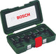 Bosch accessoires jeu de fraises en carbure | 6 pièces | Arbre de 8 mm - 2607019463