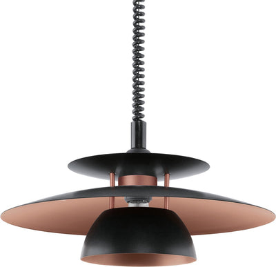 Lampe à suspension Eglo Brenda - e27 - ø 43 cm - cuivre noir