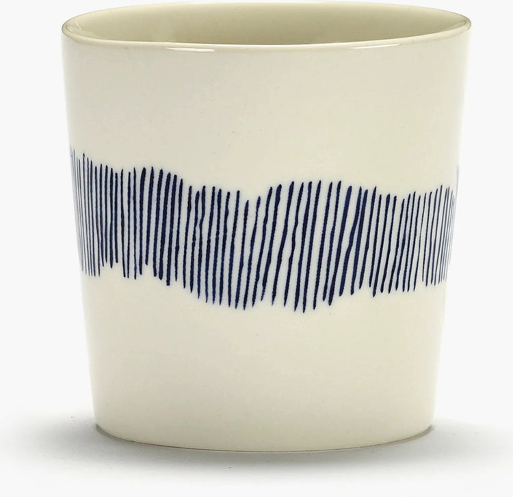 Serax - fête ottolenghi - tasse à café - blanc bleu - 7 ø - 4 pièces