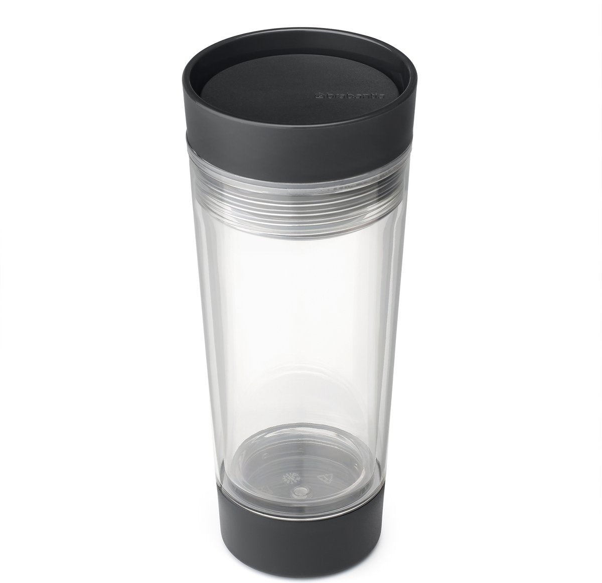 Brabantia make take tea cup to go - double paroi - 0,36 litre - gris foncé
