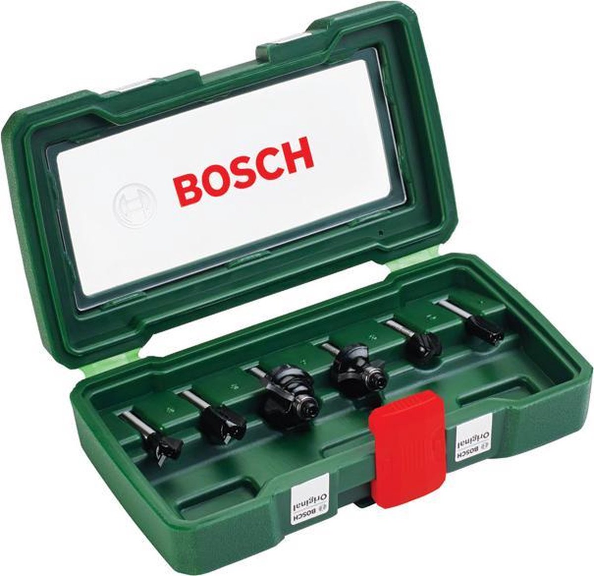 Bosch jeu de fraises à bois hm 6 pièces - diamètre 6 mm
