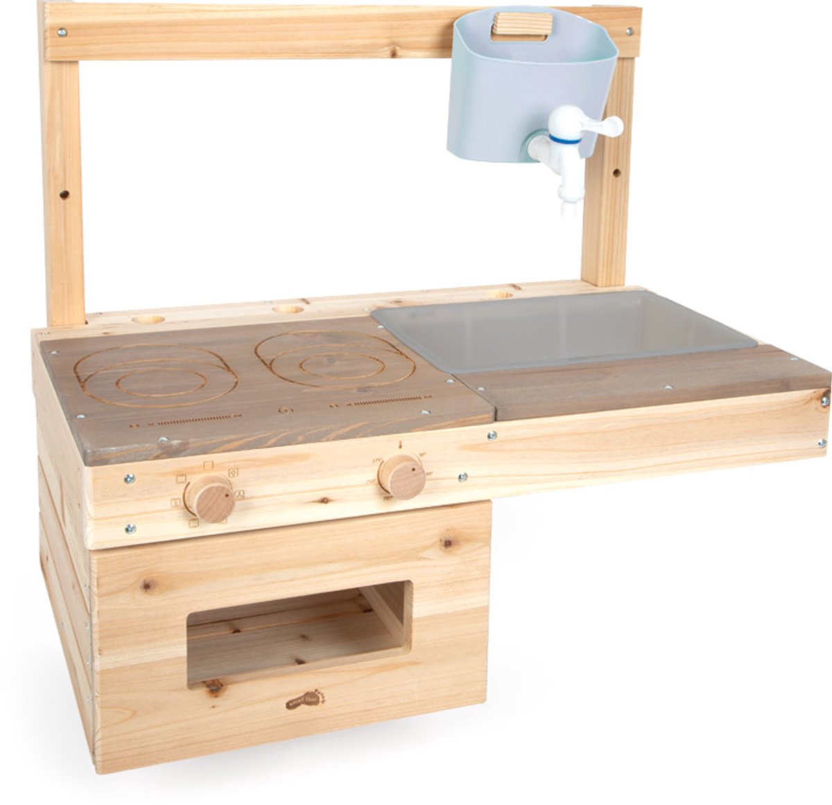 Small foot - Cuisine en terre cuite surélevée en bois