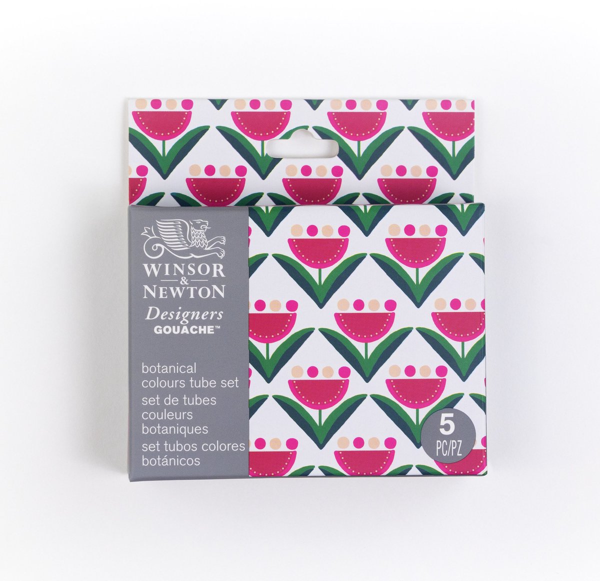 Winsor Newton 0690183 Designer Gouache Botanical Set 5x14ml – Gouache de haute qualité pour illustrations florales et botaniques