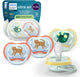 Philips avent ultra air – sucette respirante et légère (0-6 mois) – 4 pièces - scf087 19