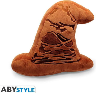 Harry Potter coussin chapeau parlant avec son 38x33x12cm marron
