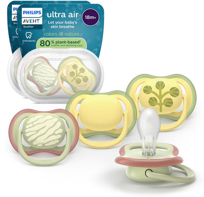 Philips avent ultra air – sucette respirante et légère (18 mois+) – 4 pièces - scf349 55