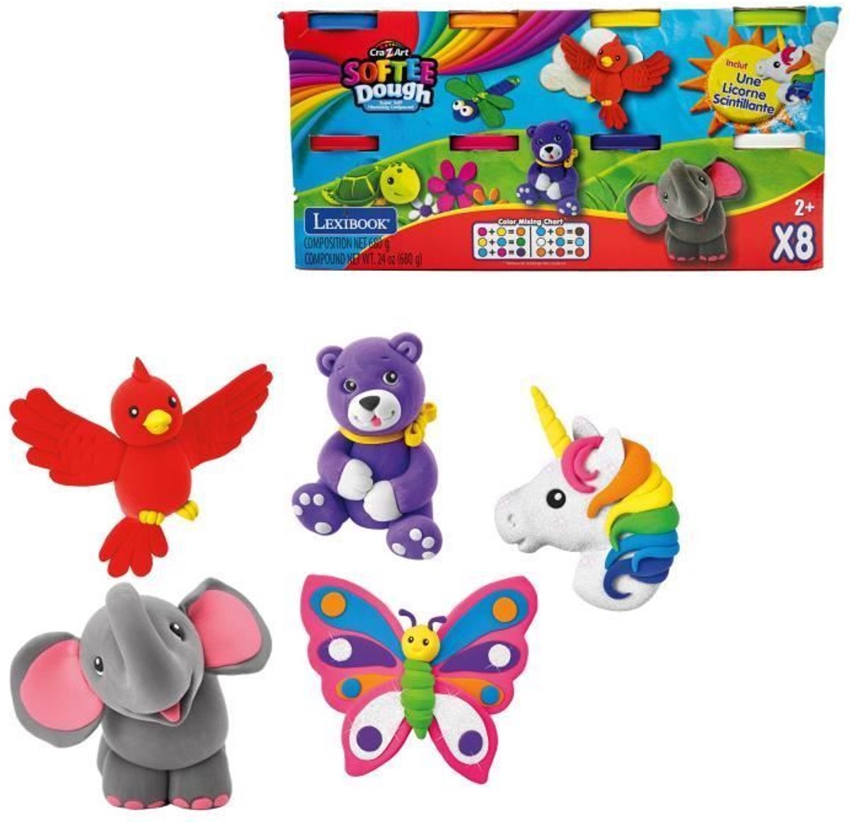 Pâte à softee Lexibook - 8pcs