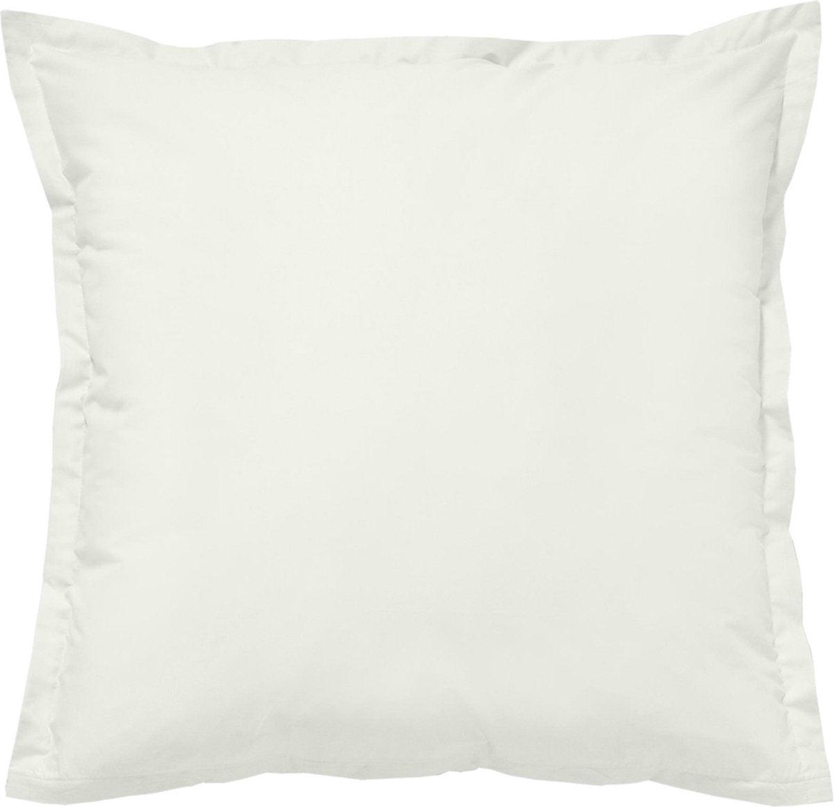Taie d'oreiller Cendrillon dimanche - lot de 2 taies d'oreiller - satin 100% coton - avec fermeture éclair - 80x80 cm - ivoire