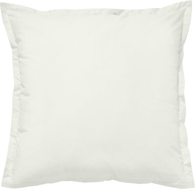 Taie d'oreiller Cendrillon dimanche - lot de 2 taies d'oreiller - satin 100% coton - avec fermeture éclair - 80x80 cm - ivoire