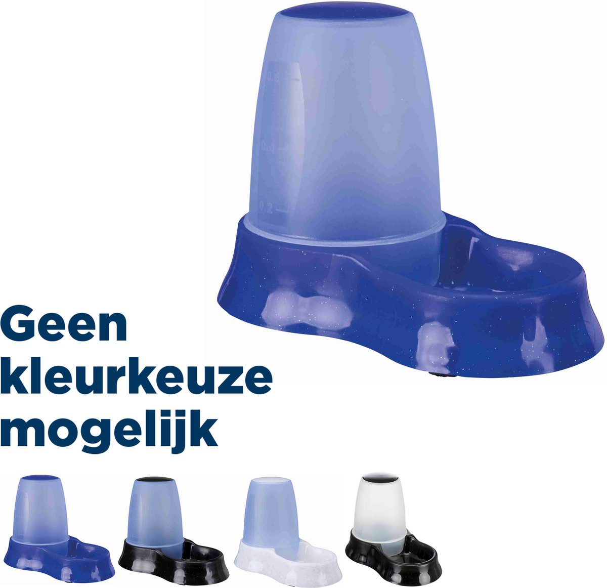Distributeur d'eau alimentaire Trixie - plastique 600 ml - antidérapant, va au lave-vaisselle, 2 pièces