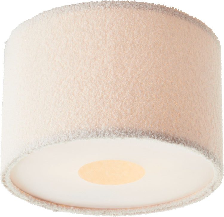 Brilliant Teddy - plafonnier - e27 max 1x25w - tissu peluche - beige