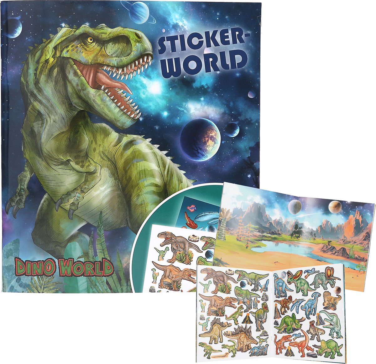 Depesche - monde des dinosaures stickerworld - galaxie