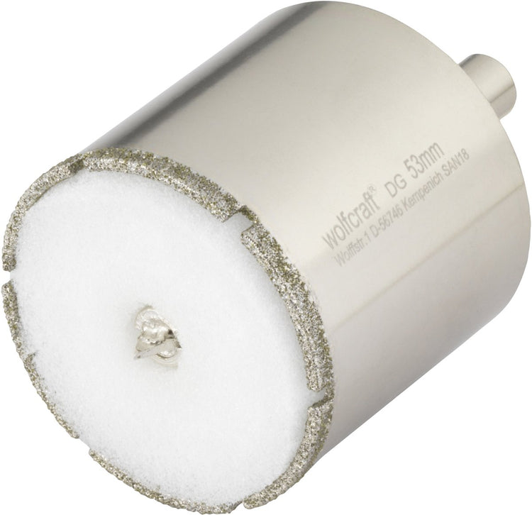 Wolfcraft - foret à carrelage 53 mm - scie cloche diamantée - foret diamanté 53 mm - 5929000
