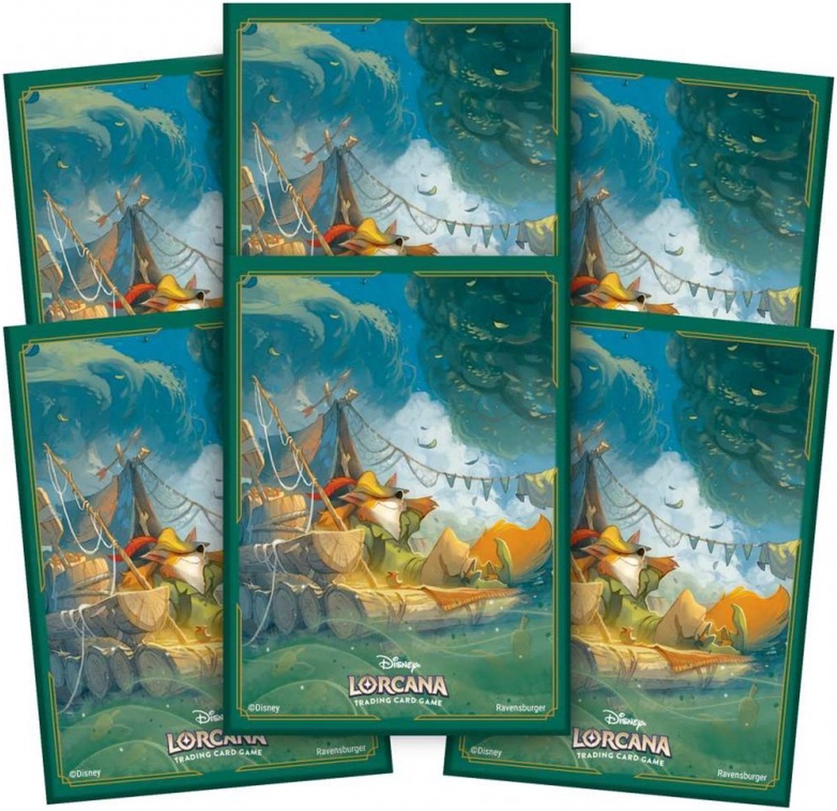 Protège-cartes Disney Lorcana - Robin des Bois - 65 pièces avec finition mate