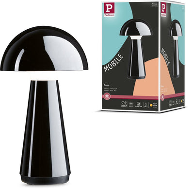 Lampe à batterie Paulmann 3-step-dim onzo ip44 dimmable 2700k noir