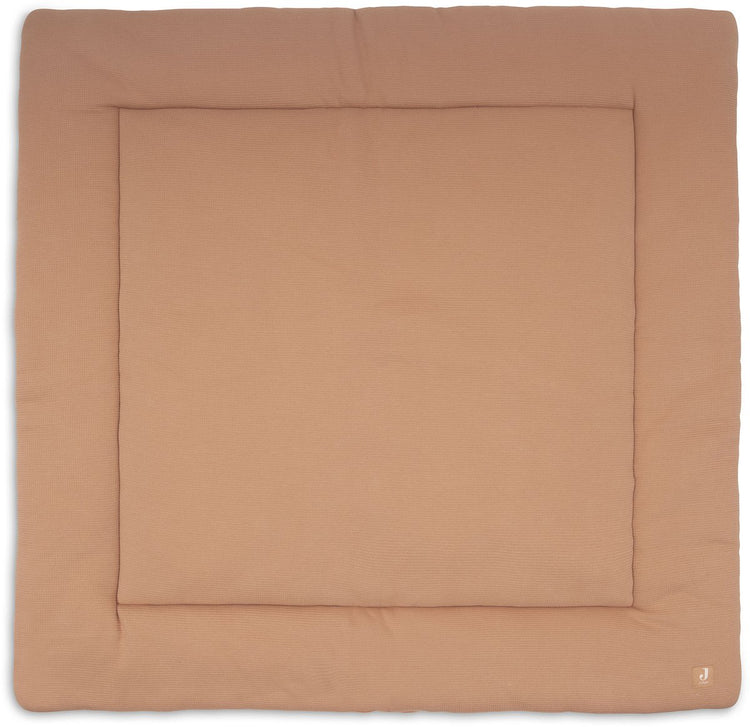 Jollein couverture de parc bébé - 100x100cm - petite gaufre - sable terra clair