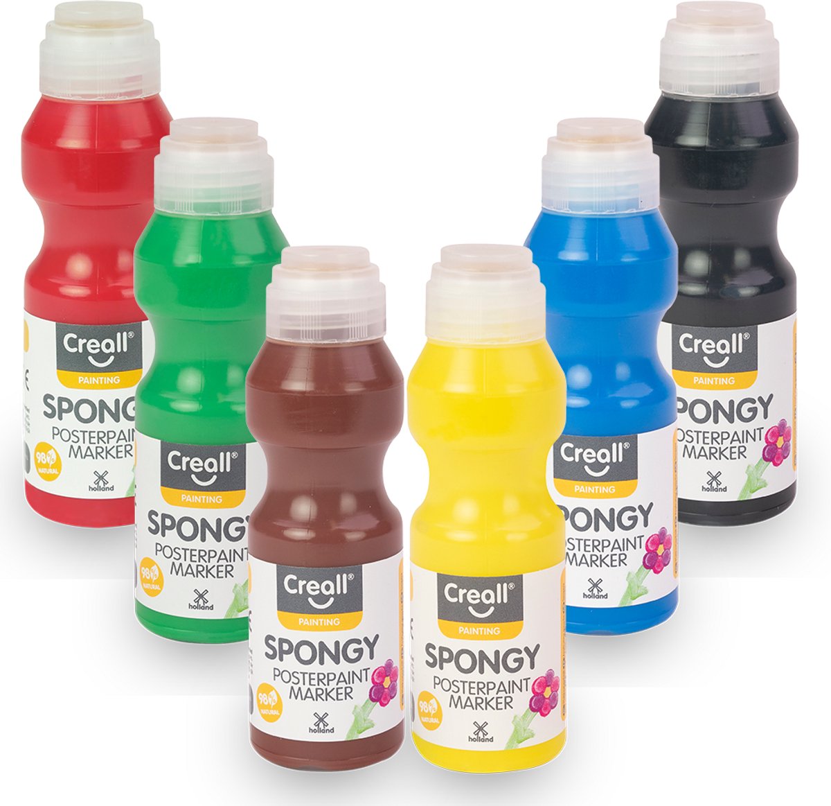 Marqueurs de peinture spongieux Creall, 6x70 ml