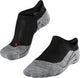 Falke ru4 chaussettes de course invisibles anti-ampoules en coton matériau fonctionnel femme noir - taille 35-36