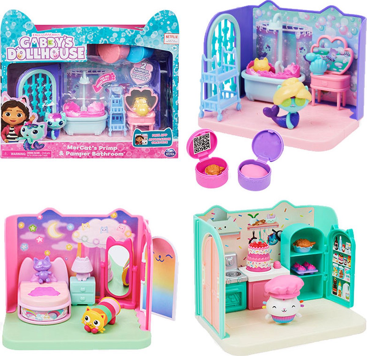 Gabby's Dollhouse - Ensemble de jeu de pièces - Le style peut varier
