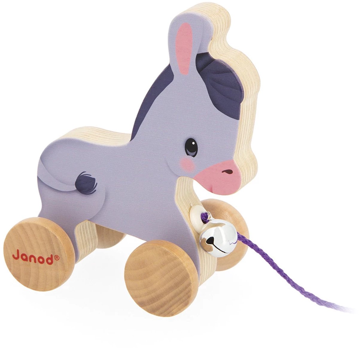 Janod - ferme - figurine à tirer âne