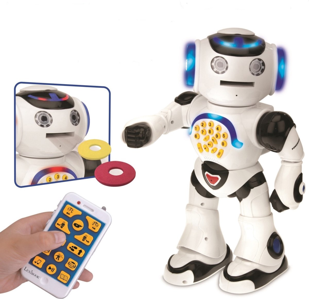 Robot interactif Lexibook powerman® pour apprendre et jouer avec. télécommande (néerlandais)
