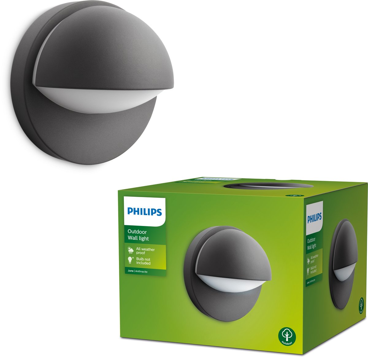 Philips LED Applique d'extérieur Philips June - anthracite