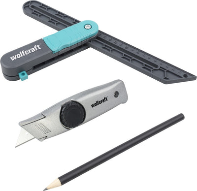 Wolfcraft - Set de pose PVC - pose sol à chevrons - 3 parties - 6978000