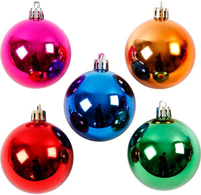 Boules de Noël Creativ company, d 6 cm, couleurs vives, 20 pièces 1 boîte