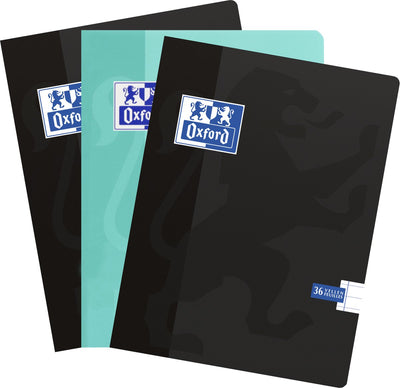 Ecole d'Oxford - cahier d'écolier - a5 - ligne - avec marge - 72 pages - paquet de 3