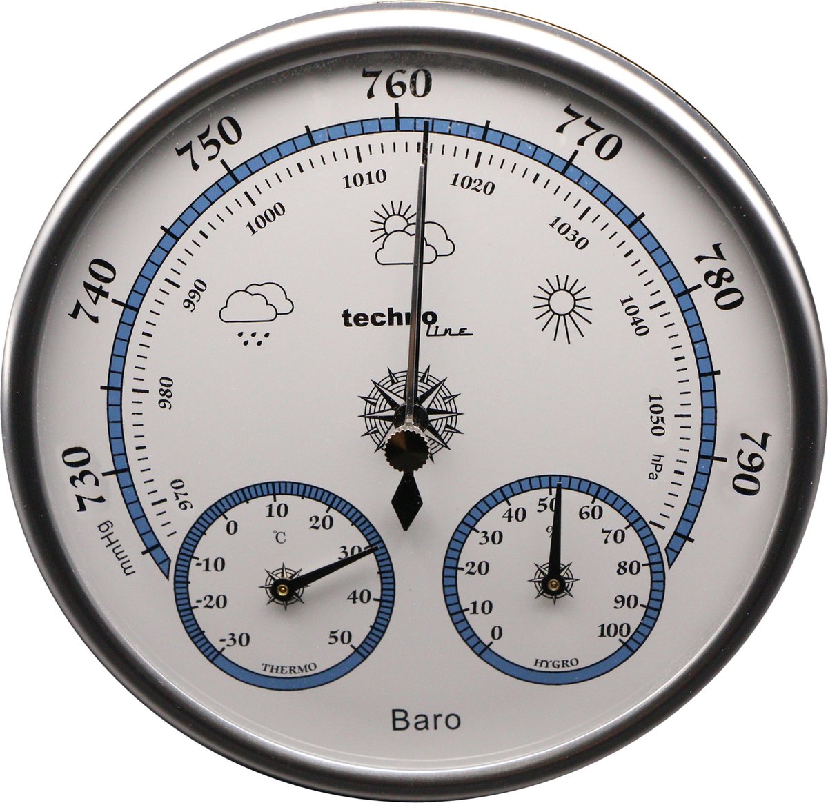 Thermomètre hygromètre Technoline - prévisions météo - wa 3090