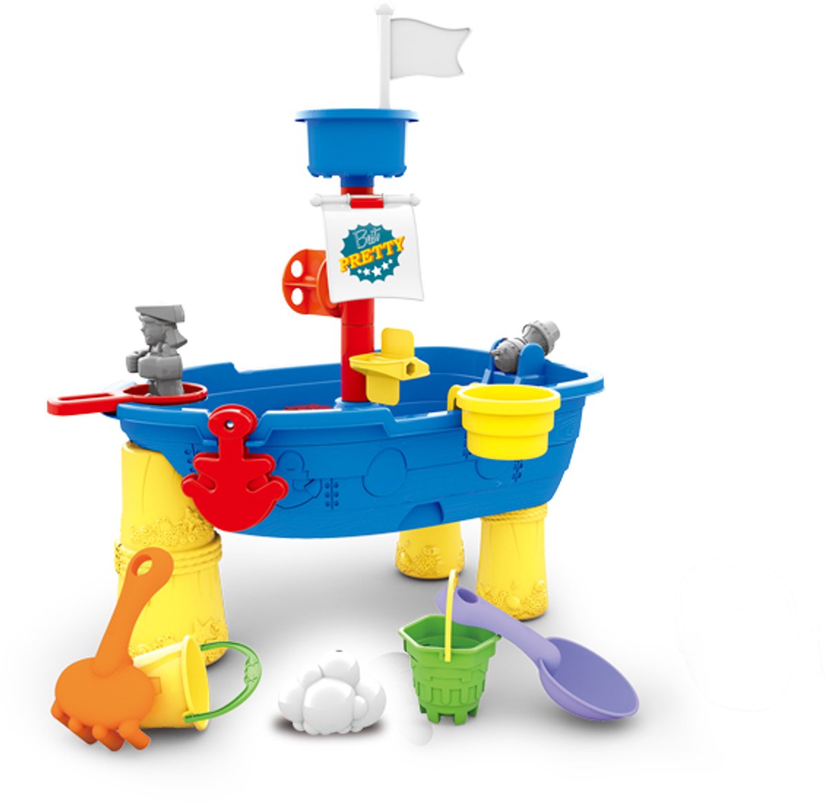 Paradiso jouets sable aquatique (bateau d'activité) 14 pcs