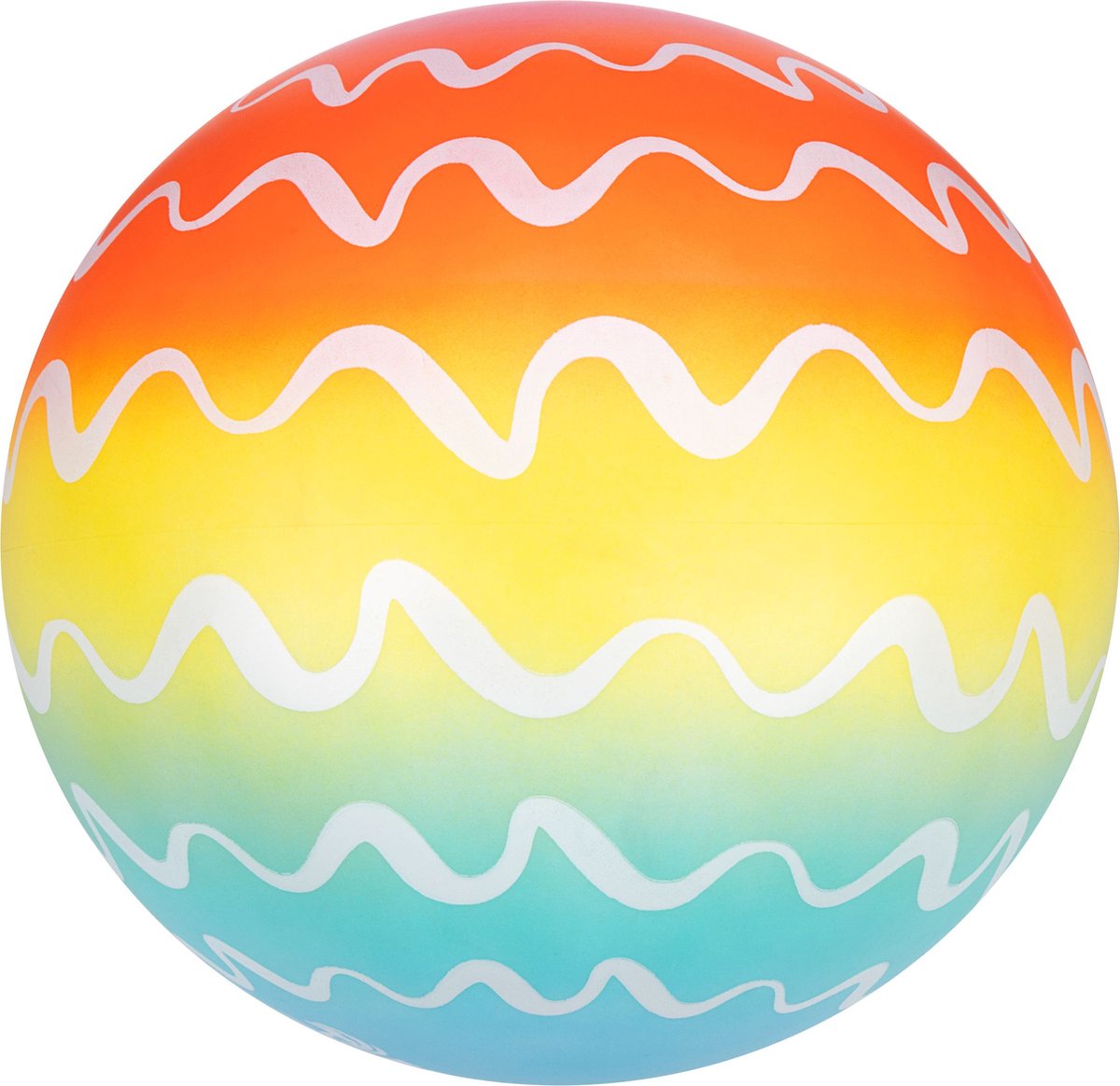 Ballon de plage Waimea - PVC - 21 cm - multicolore - taille 4