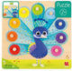 Jumbo goula - puzzle en bois paon, 9 pcs.