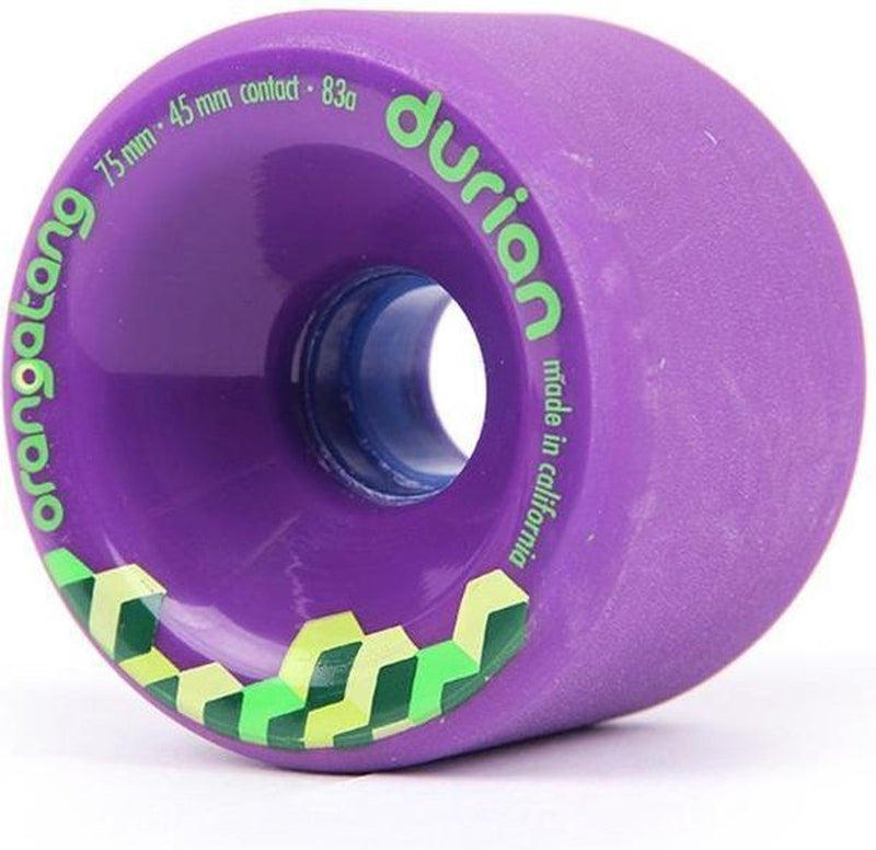 Roues longboard Orangatang durian 75mm violettes (lot de 4)