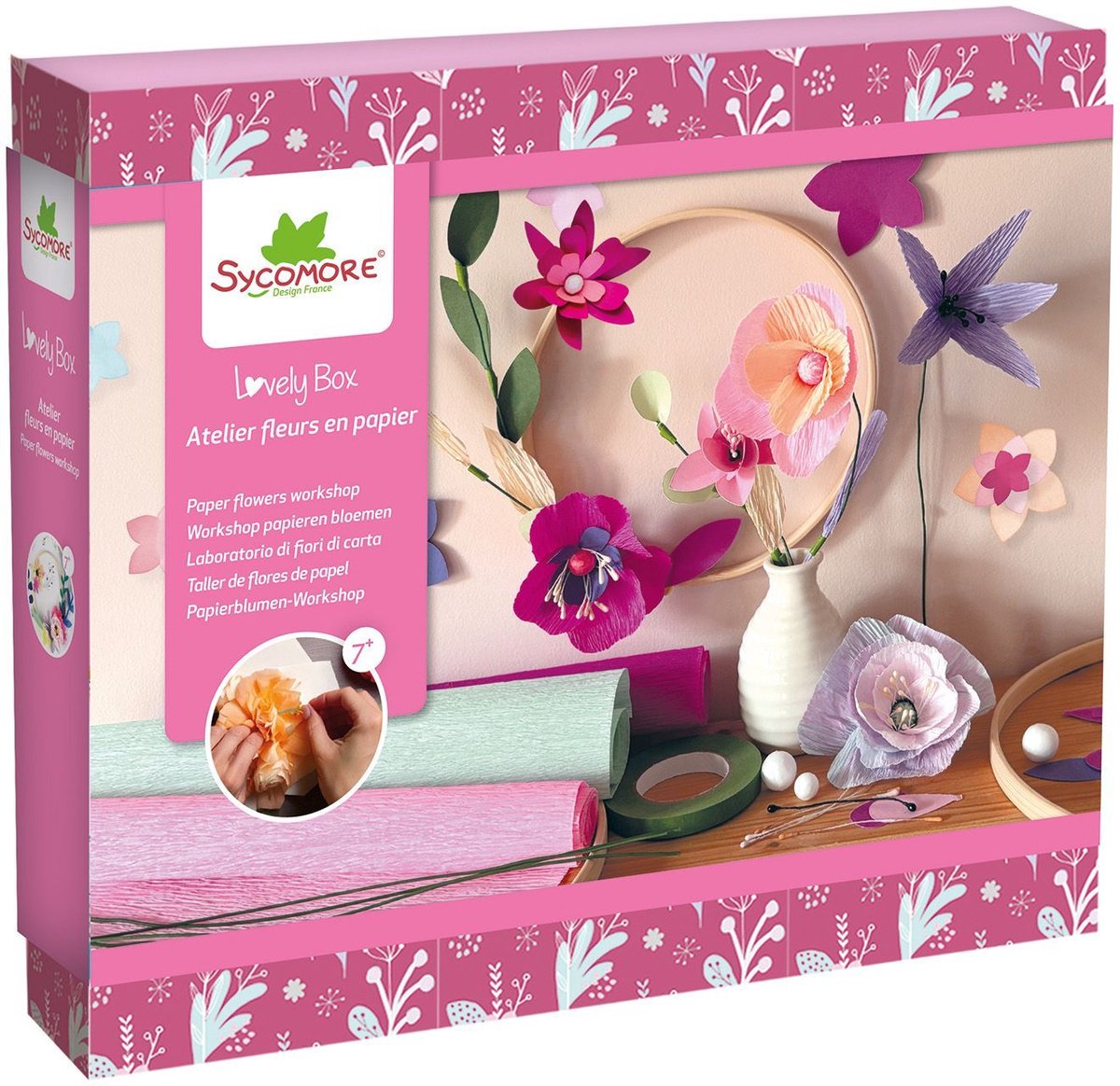 Sycomore Craft Set Papier de décoration florale à partir de 7 ans.