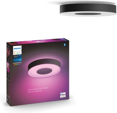 Plafonnier Philips hue infusion - lumière blanche et colorée - noir - 38cm