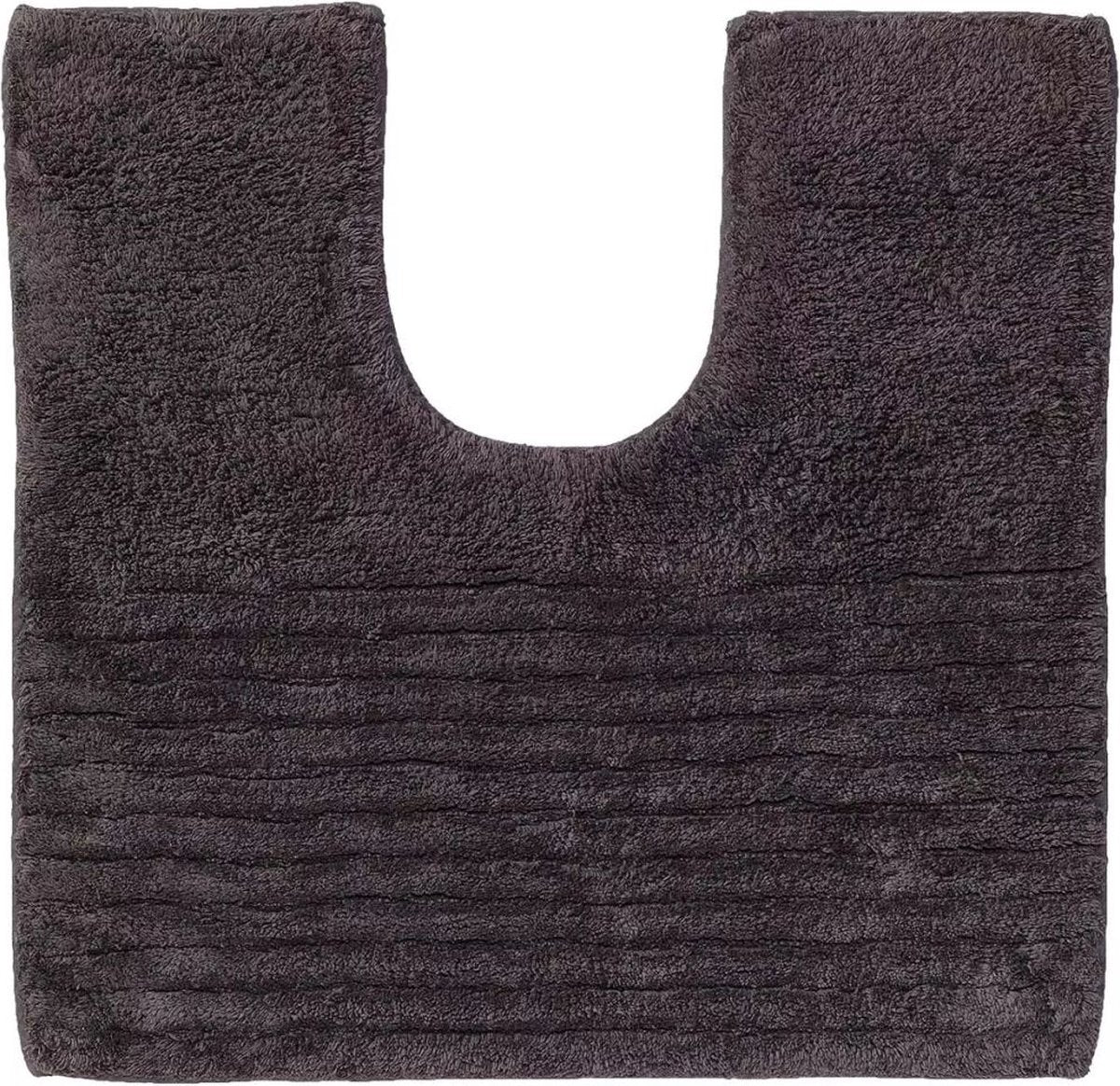Tapis de toilette Sealskin essence 45x50 cm - coton - anthracite