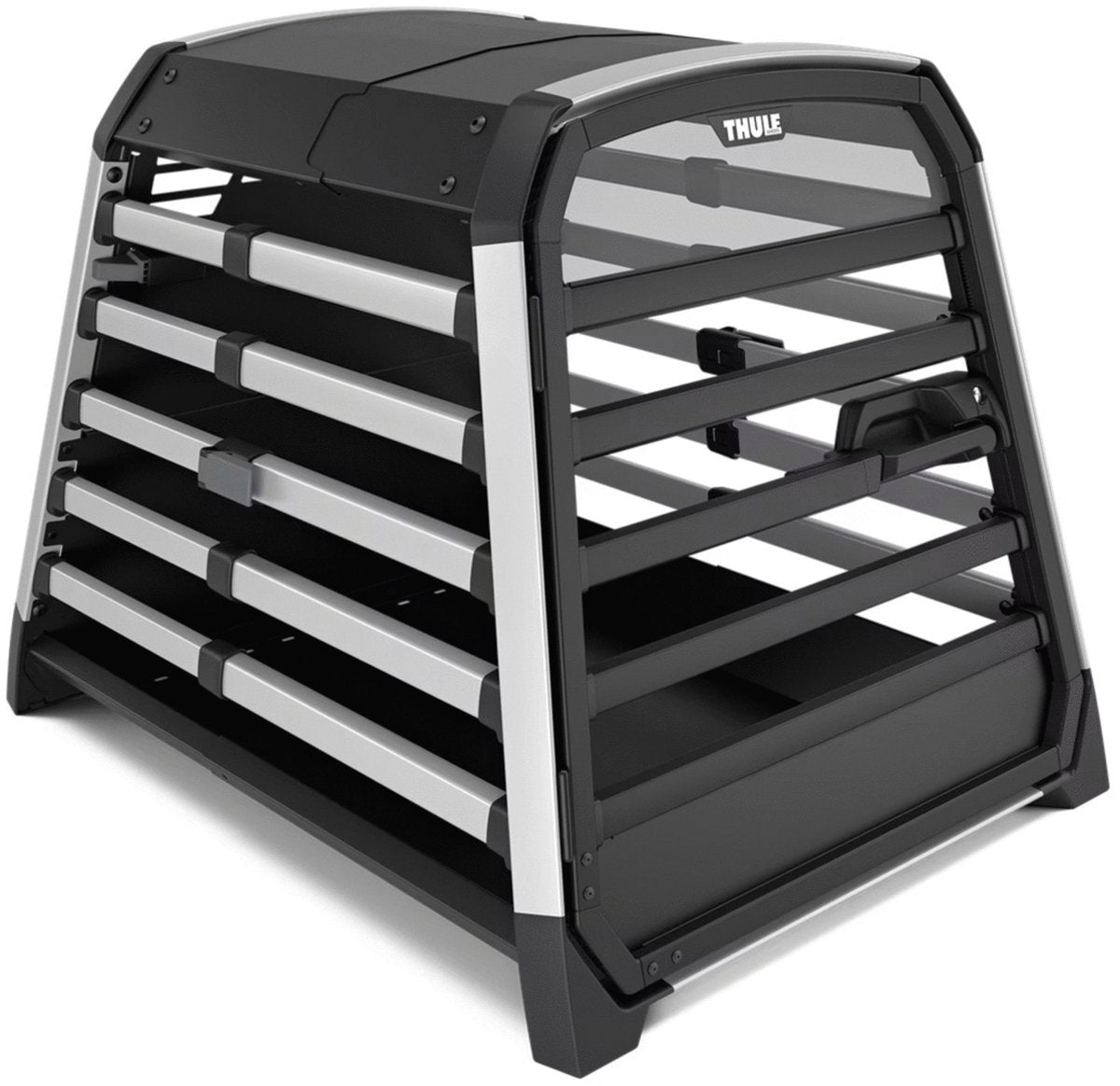 Caisse de transport compacte Thule Allax - caisse de voiture pour chien - gris 77-82x65x65 cm m compacte