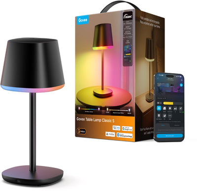 Govee lampe de table classic s lampe de table rechargeable rgbicww matière