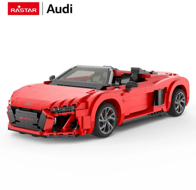 Rastar Audi R8 Spyder 1:14 - kit de construction 93800 - rouge - sous licence Audi AG