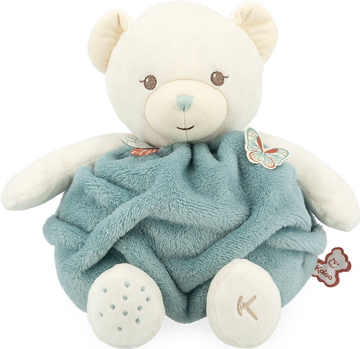 Kaloo plume - peluche - ours - couleur vert