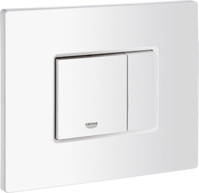 WC à panneau de commande Grohe skate cosmopolitan - double chasse - plastique - blanc alpin