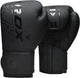 Gants de boxe Rdx sports f6 kara - gants de boxe - entraînement - gants d'arts martiaux - boxe - noir - mat - 12 oz
