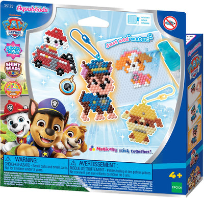Ensemble artisanal de porte-clés Aquabeads Paw Patrol - perles qui collent à l'eau