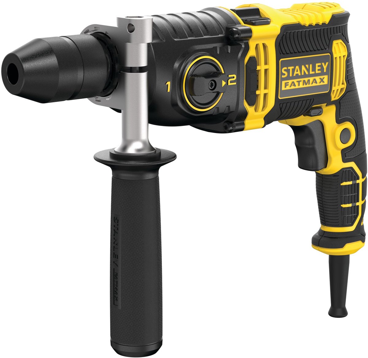 Perceuse à percussion Stanley fatmax 850w avec 2 vitesses en étui fmeh850k-qs