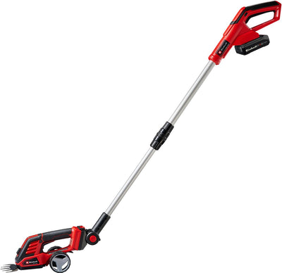 Taille-haie à batterie Einhell ge-cg 18 100 li t kit - power x-change - 18 v li-ion - cisaille à gazon largeur de coupe : 10 cm - largeur de coupe taille-haie : 20 cm - incl. Batterie 2,5 Ah et 1x chargeur