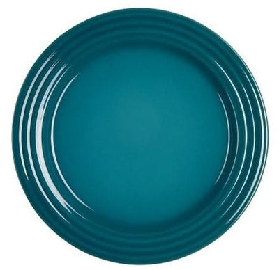 Le creuset assiette à petit-déjeuner assiette à dessert - sarcelle foncée - ø 22 cm